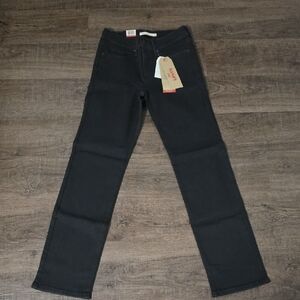 Levi's Women's Black Straight-Leg Jeans